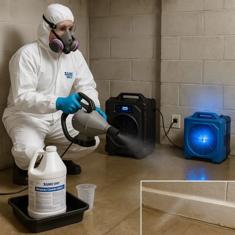 Sanitization and Odor Removal process in San Carlos, TX