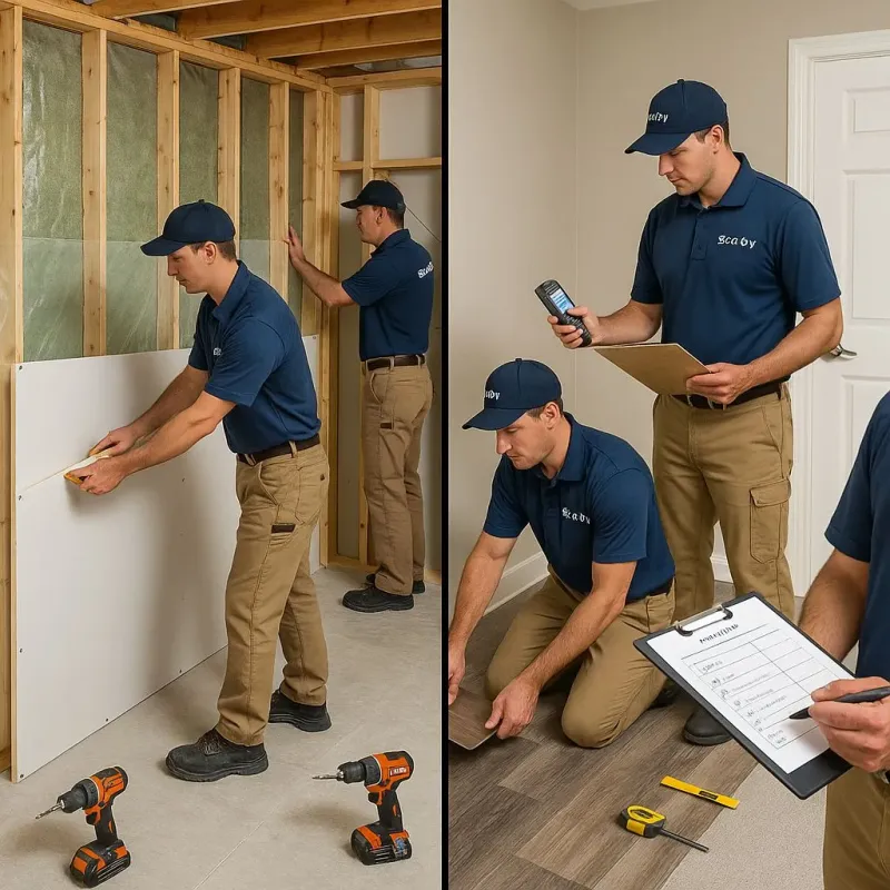 Repairs and Reconstruction process in San Carlos, TX